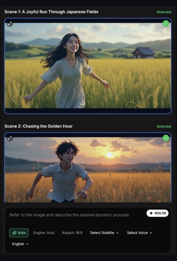 Generate characters and scenes for your story